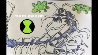 2022 in the baxement drawing skelepede by k.f.a