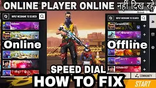 FREE FIRE NEW PROBLEM ||ONLINE PLAYER ARE SHOWING OFFLINE IN FREE FIRE || SPEED DIAL