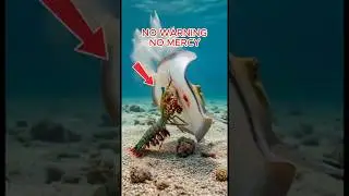 Stingray vs Mantis Shrimp | Reef Ambush Caught on Camera #mantisshrimp #stingray #shorts