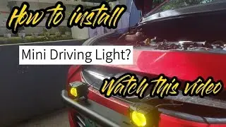 How to install mini driving lights?