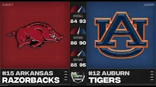 SFA Season 19 SEC Championship: #15 Arkansas @ #12 Auburn Highlights