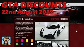 GTA Online Best Vehicle Discounts (22nd August 2019) - GTA 5 Weekly Car Sales Guide №4