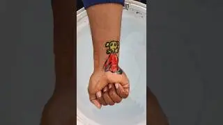 Funny 🤣 dog 🐶 art on hand #trending #viral #shorts