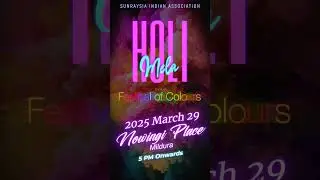 HOLI MELA - FESTIVAL OF COLOURS - 2025 - SUNRAYSIA INDIA ASSOCIATION