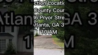 Atlanta #foreclosure #auction #a #realestate #investing #money #shorts #instagram #reels #wealth