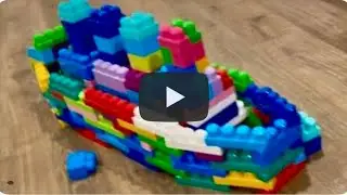 ASMR TOYS - Building the Titanic - A Mega Bloks First Byilders Creation.
