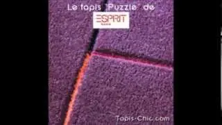 Tapis Puzzle violet d'Esprit Home par Tapis Chic.