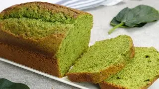 Moist & Fluffy Spinach Loaf Cake – Healthy, Easy to Make & No Artificial Coloring!