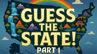Guess the USA States by Shape! 🗺️ Fun Geography Quiz for Kids (Part 1)