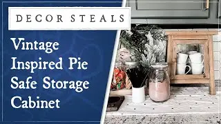 Decor Steals' Vintage Inspired Pie Safe Storage Cabinet