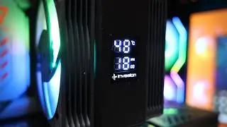Доступный по цене однобашенный вентилятор с двумя вентиляторами Invasion Plus Aeolus 50 Pro с циф...