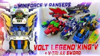 Miniforce : V Rangers - Volt Legend King V with V-Tri Ax Sword Ch Ver. ミニフォース