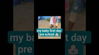 my baby ammu first day pre school 🏫 Little master #love you ammu#