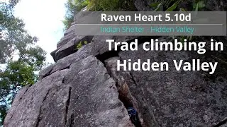 Trad Climbing Raven Heart 5.10d - Hidden Valley