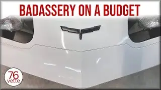 Painting Corvette NOSE EMBLEM Matte Black
