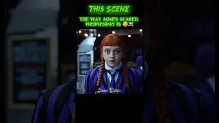 Agnes Scared Enid in Wednesday when she appeared ☠️😂 |Wednesday Season 2,ep7 #wednesday #short #edit
