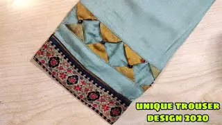 Beautiful and Unique Trouser Poncha Design Making / Trouser Design 2020 New / Capri Bottom Design