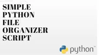 Simple File Organizer Python Script