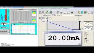 Setting up the Analog Input Values on LVProSim (Ultrasonic Level Lab 5D)