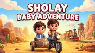 Sholay Adventure 2D Animated Movie Live Baby Rhymes @babyrhymes667