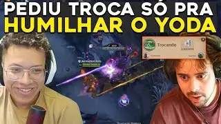 F&Atilde; OFERENCENDO 3 BILH&Otilde;ES PRO YODA, ARAUTO ESPECIAL COACH SAMKZ - RENECRODILO LEAGUE OF LEGENDS