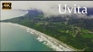Uvita , Costa Rica - High Altitude Aerial Drone Video (4K)