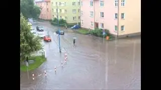 Strzelin, pływające skrzyżowanie, 04.07.2009