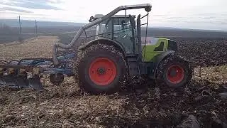 Оранка CLAAS ATLES 946-RZ плугом ПШК-6 