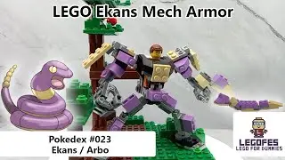 LEGO POKEMON MECH - Pokedex 023 Ekans / Arbo (Tutorial Build & Armor Robot Mode)