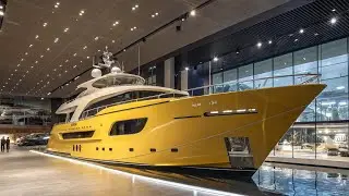 Kariso Yellow Ship in Showroom &ndash; Ultra 8K Realistic Views#CinematicRender #LuxuryVessel #ShipDe