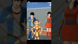 Sakura Fari transfer to boy pujma and grill &hearts;️ Red suit #sakuraschoolsimulator #comedysong