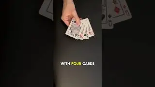 Card Trick With 4 Cards! - 1 Minute Tutorial #magic #tricks #tutorial