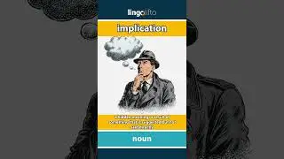 🇬🇧 Implication Meaning : Flash Card : Learn English Vocabulary