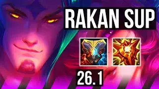 RAKAN & Jhin vs LEONA & Corki (SUP) | Good KDA: 3/1/25 | KR Master | 26.1
