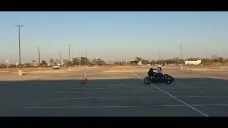 Harley Davidson Street Glide 2024   Slow Speed Skills Parking Lot Practice 