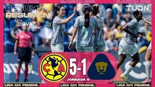 Resumen y Goles - América vs Pumas | Liga MX Femenil - Jornada 6 Clausura 2026 | TUDN