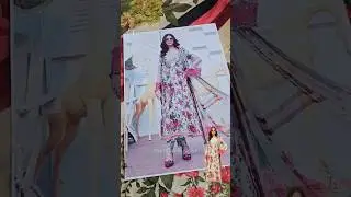 Buy Pakistani Lawn Suit with Chiffon Dupatta Online in Dubai | Material Video | SALWAR MAHAL