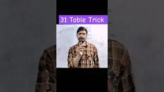 31 Table trick🔥😍 || 31 ki table trick #shorts #mathstricks  #shortsvideo #viralshorts #mathshortcut