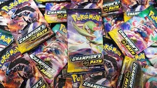 Opening 36x Pokemon Champion's Path booster packs