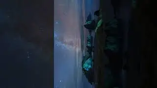 Widescreen Time Lapse: Milky Way Night Sky, Ariyas Beach, Oregon Coast