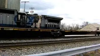 CSX Intermodal & Burned Up CSX Dash Engine @ Annapolis Junction