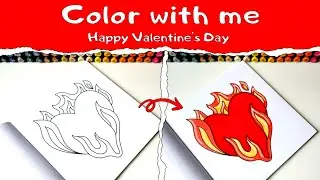 Valentine&rsquo;s Day Coloring &mdash; A Romantic & Creative Art Process 💕🎨