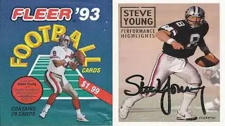 1993 Fleer Football Box Break - Searching For Steve Young Performance Highlights Autographs!