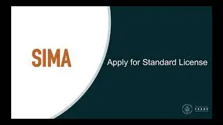 Getting Started with SIMA: Apply for Standard License