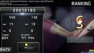 osu! | solfa feat. Shimotsuki Haruka - leap in your mind +HR FC | CS 6.5