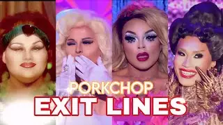 📌 All RUPAUL'S Drag Race US Porkchop / First Eliminated Queen's ENTRANCE & EXIT LINES &hearts;️✨