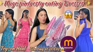 *Huge* MEESHO TRENDY MAXI DRESSES HAUL😍👗|| Under- 500rs➕Try-on Haul😍🛍️✅