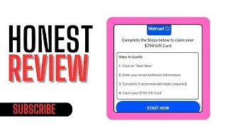 ValueGifted.com Review - Free $750 Walmart Gift Card SCAM?