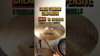 Cymbals comparison 🔈Zildjian i series vs K cluster crash #drums #cymbals #zildjian #drumset