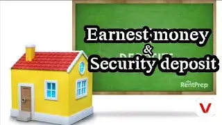Earnest money and Security deposit money explain in hindi